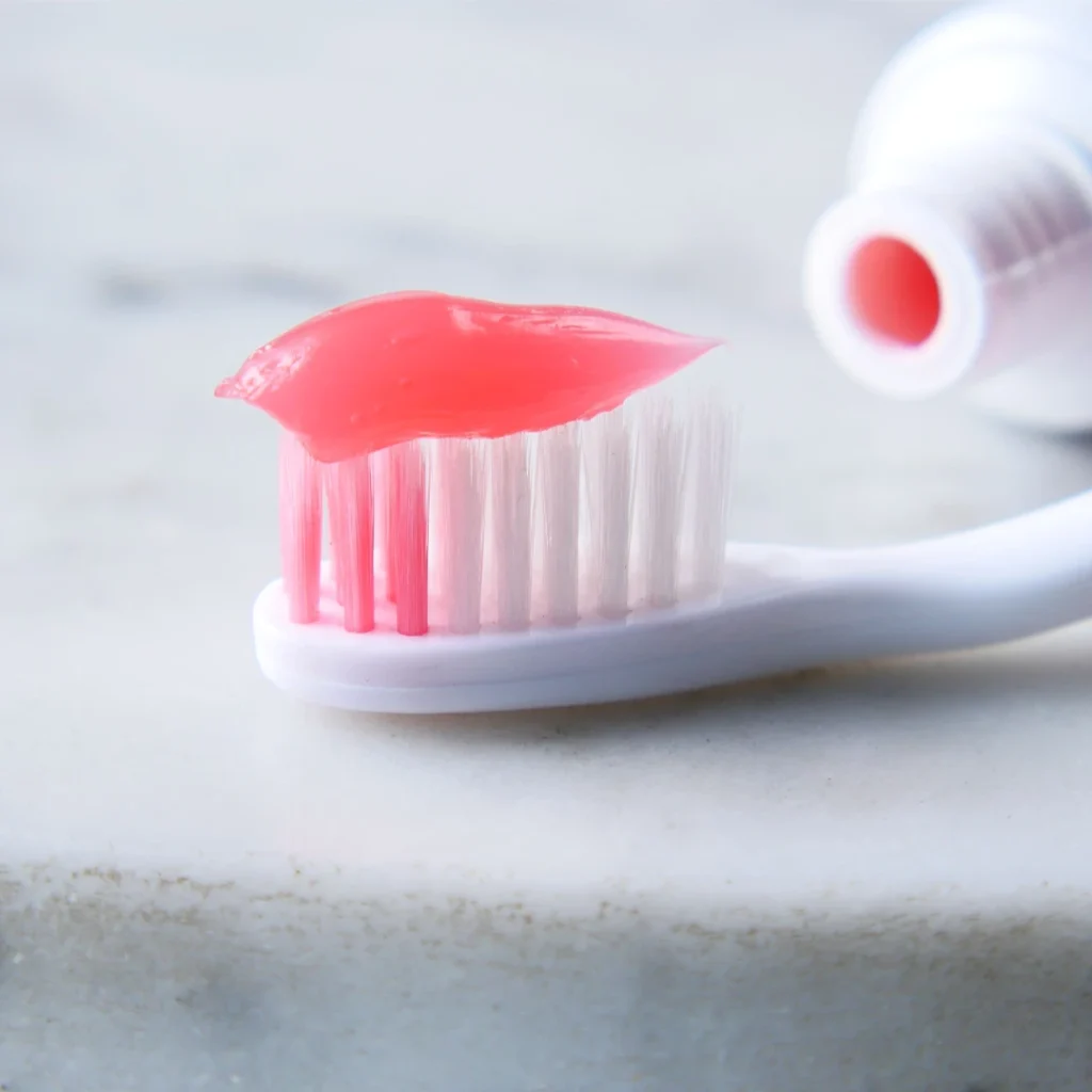 The Solid Blog Toothpaste on toothbrush. Toothpaste ingredients