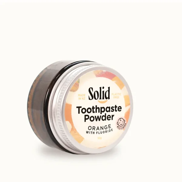 Orange Toothpaste Powder Sample