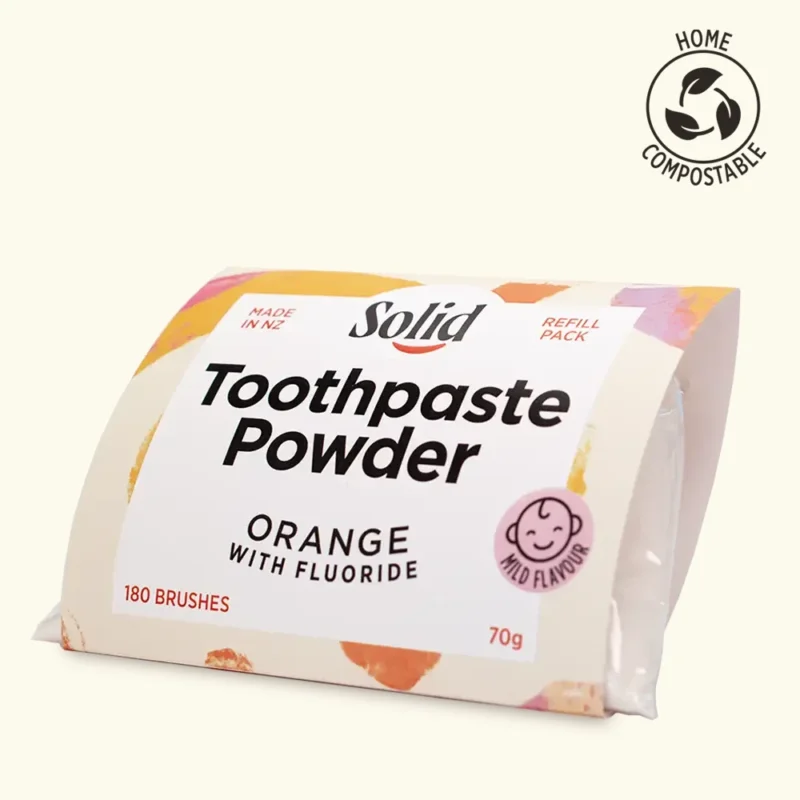 Toothpaste Powder Refill - Orange | Solid Australia
