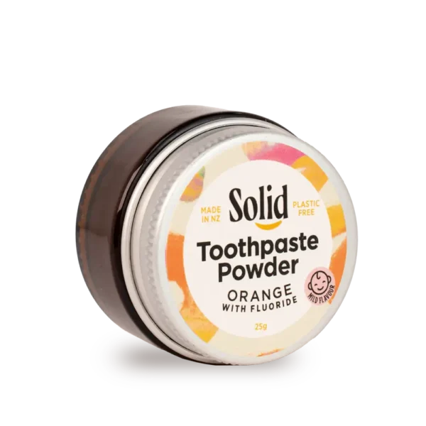 Orange Toothpaste Powder Sample