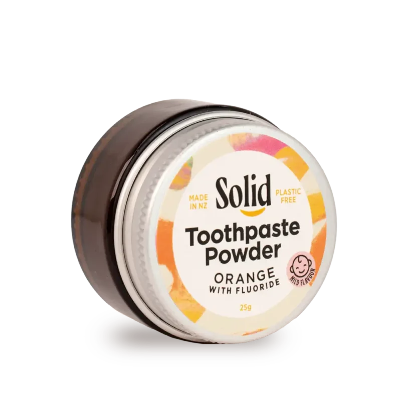 Orange Toothpaste Powder Sample