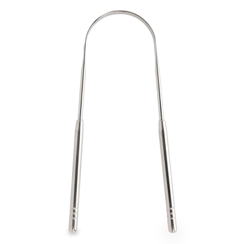 Metal Tongue Scraper - Stainless Steel - Image 3