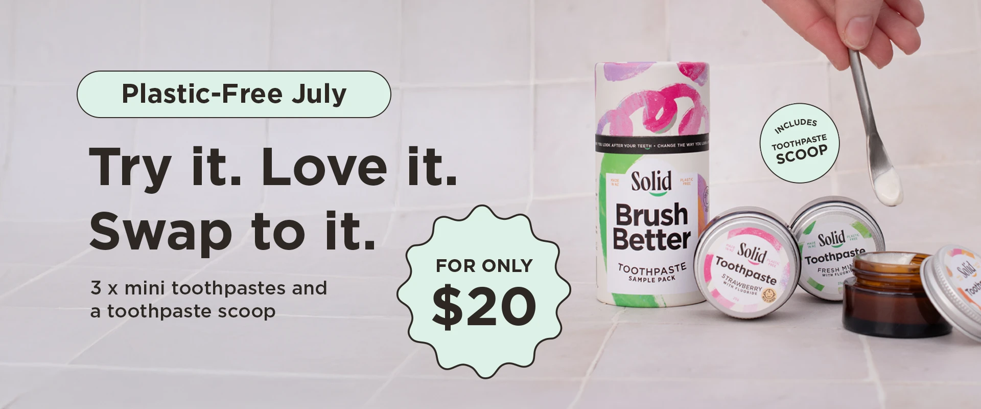 Solid Toothpaste Australia PFJ Sample Pack Web