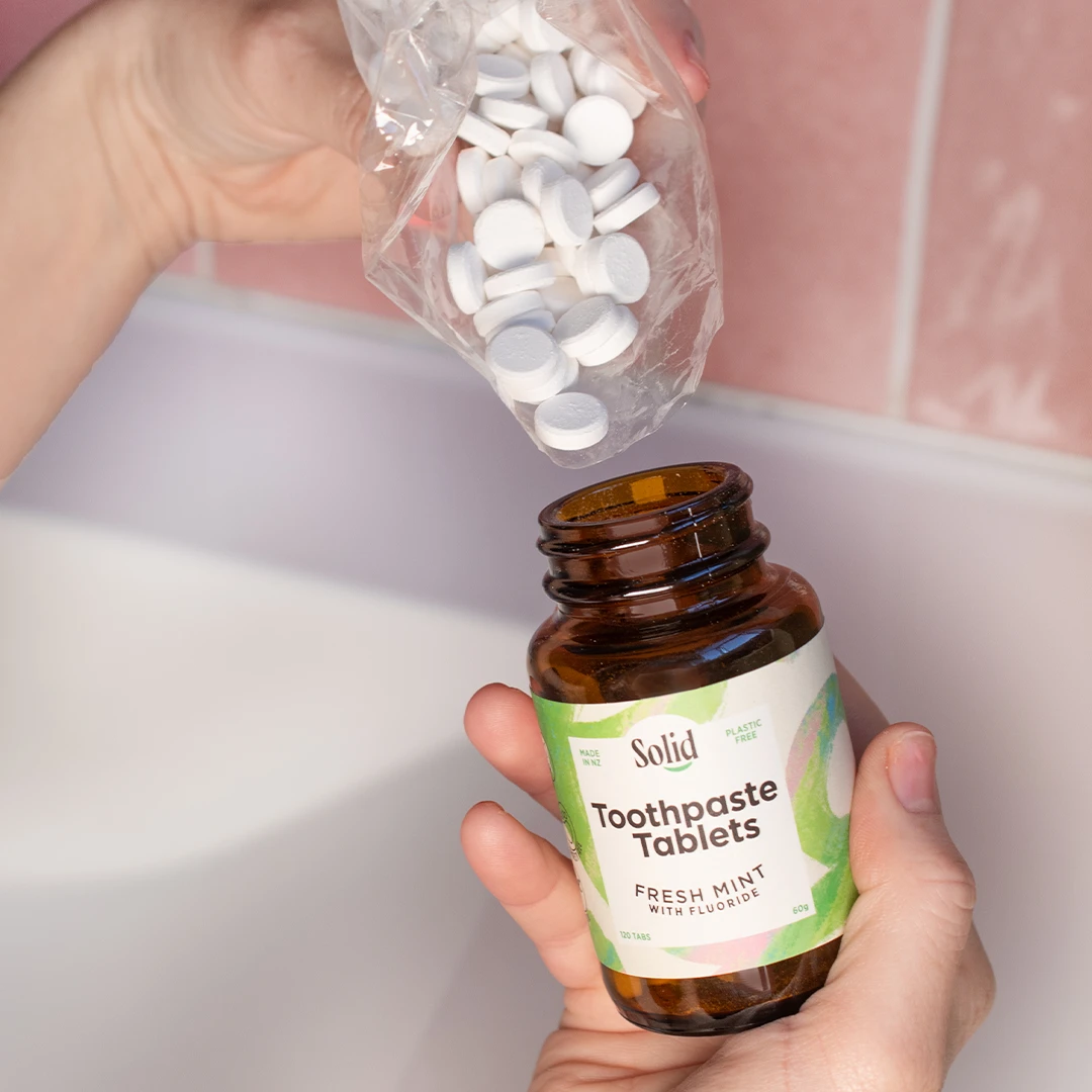 refilling toothpaste tablets